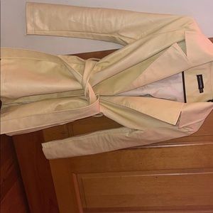 Leather blazer jacket